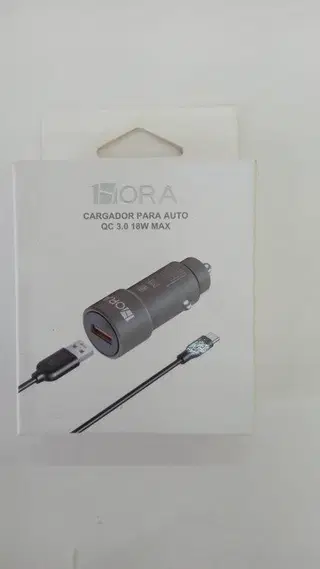 Cargador para auto C 18W Max 1Hora