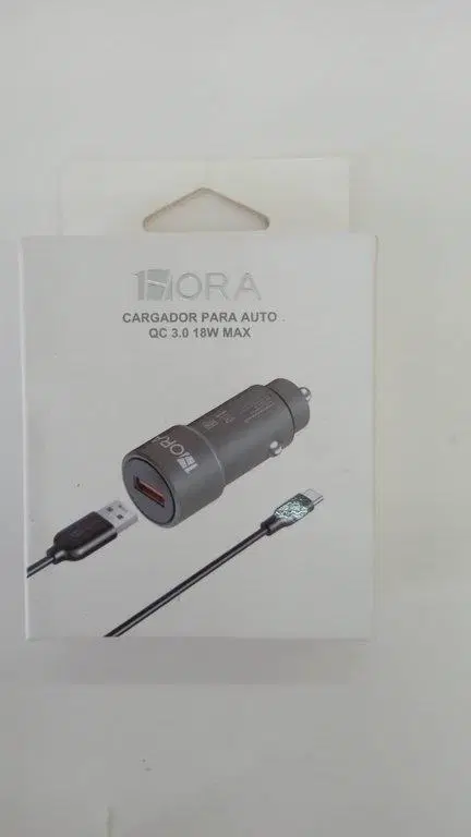 Cargador para auto C 18W Max 1Hora
