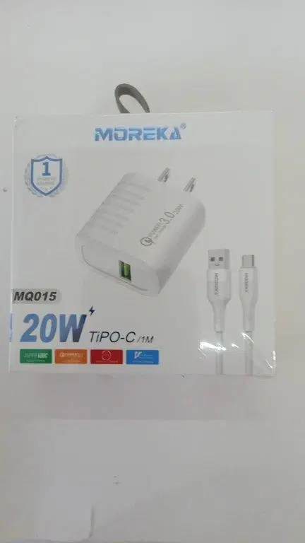 Cargador 20W USB a C Moreka