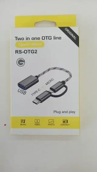 Cable OTG doble- USB a C y MicroUSB