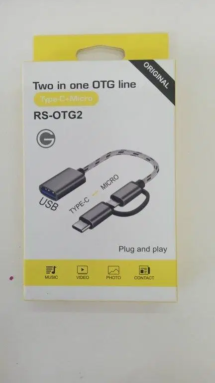 Cable OTG doble- USB a C y MicroUSB