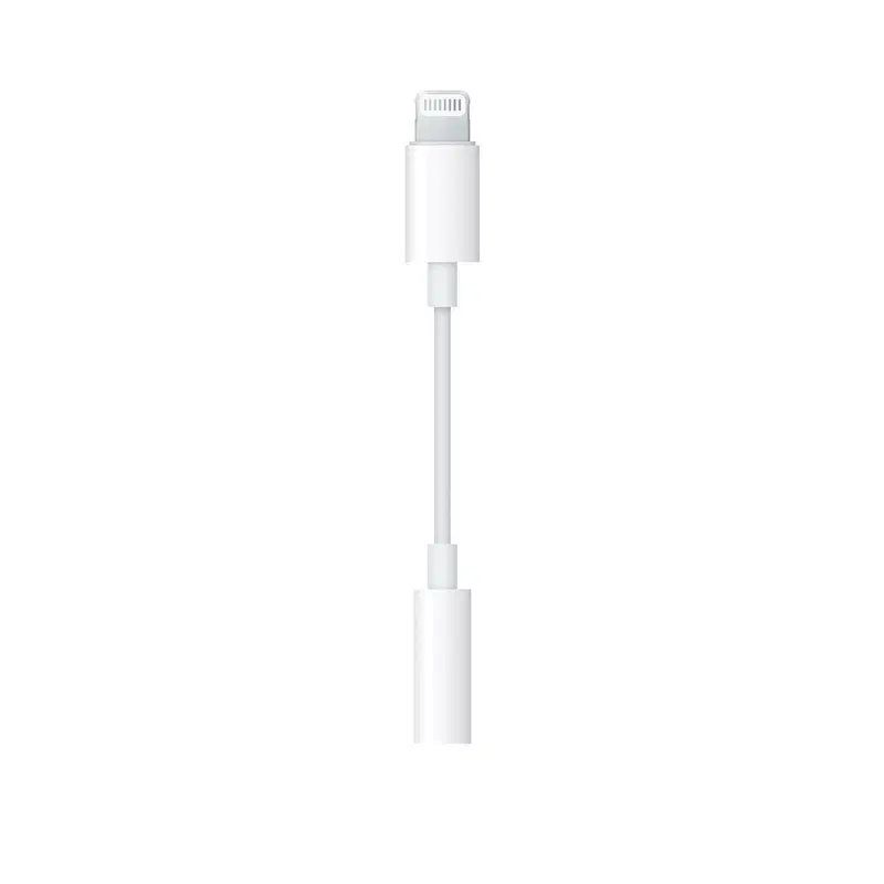 Adaptador Apple Lightning a Jack 3.5mm Audífonos